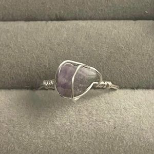 Handmade crystals ring